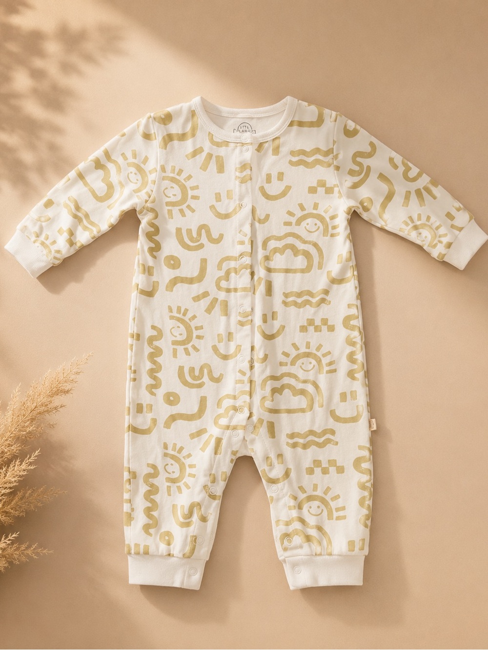 NEXT Baby Neutral Rainbow & Sunshine Sleeper | 12-18 Months | Organic Footless